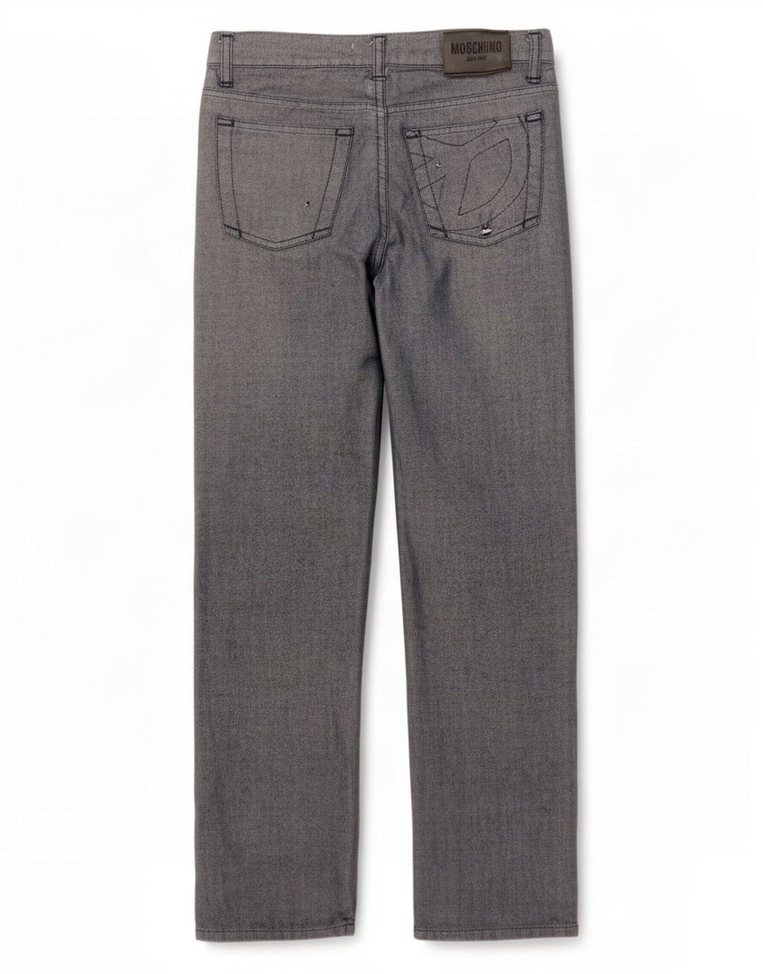 Moschino Femme Jean Droit W30 L30 Gris