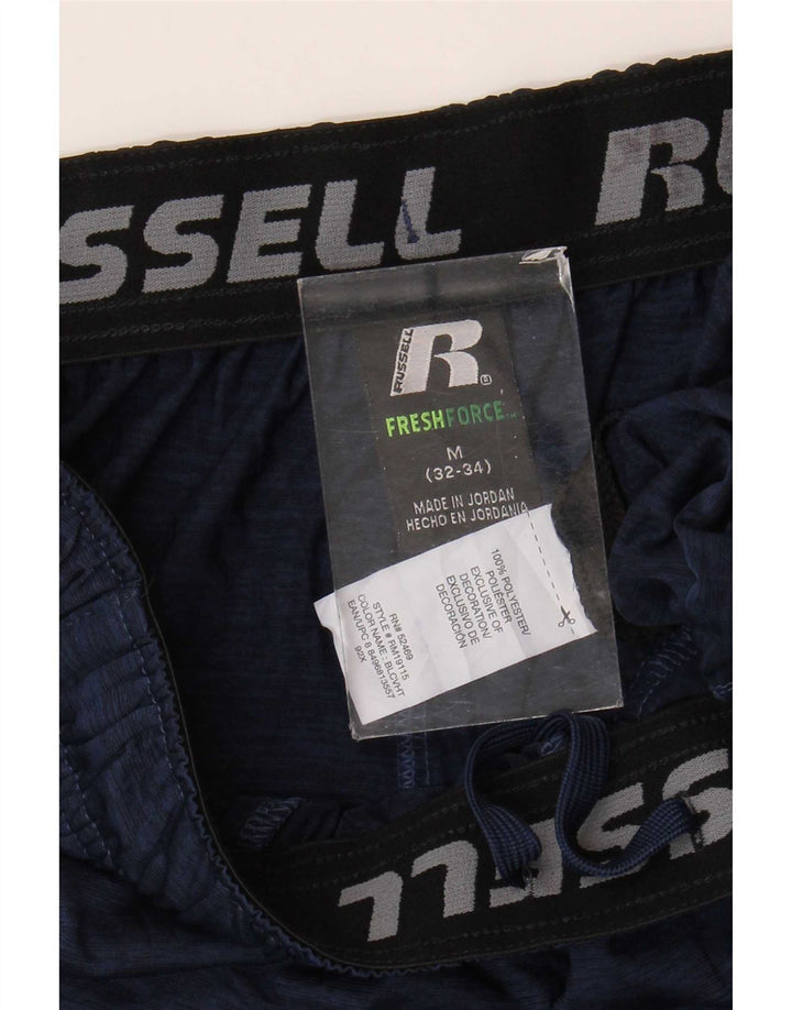 Russell Athletic Short de sport pour homme en polyester color block bleu marine moyen