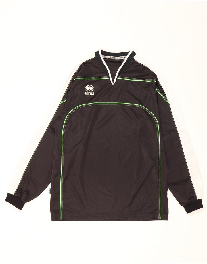Errea Haut Homme Manches Longues Large Noir Colourblock Polyester