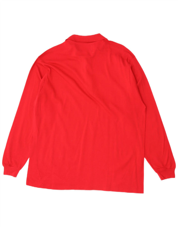Il Granchio Polo à manches longues pour homme 2XL Rouge