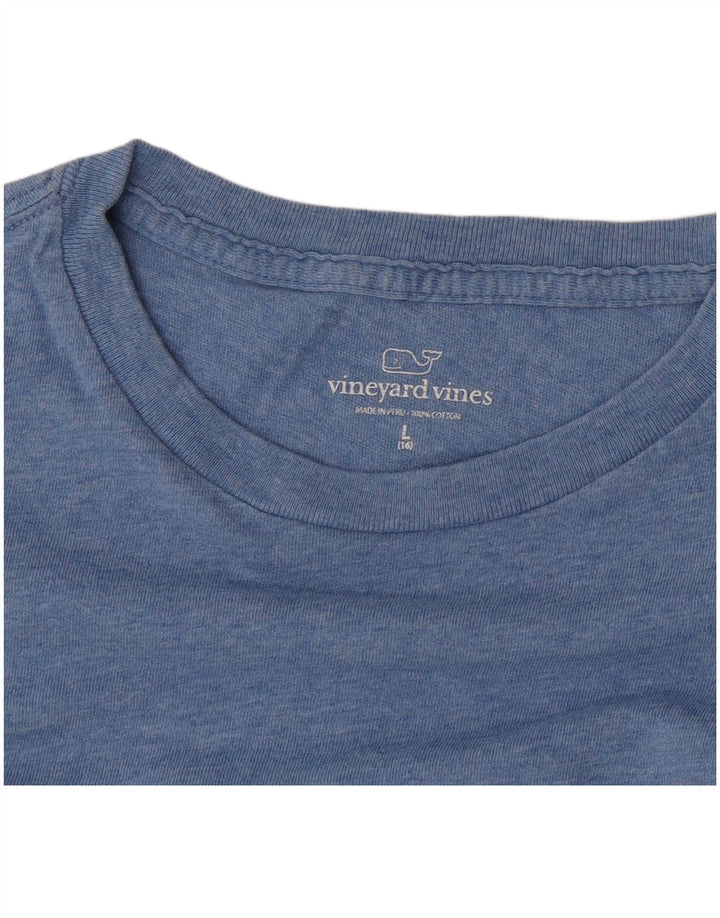 Vineyard Vines T-Shirt Graphique Femme Grand Bleu Coton