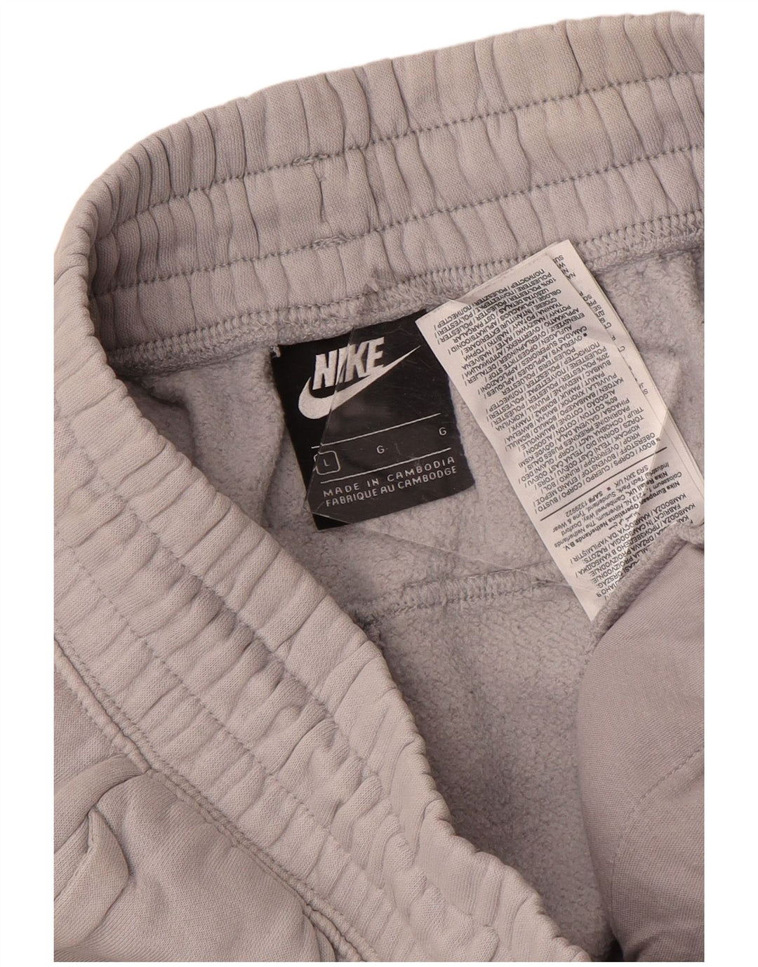 Nike Pantalon de survêtement pour homme en coton gris Taille L