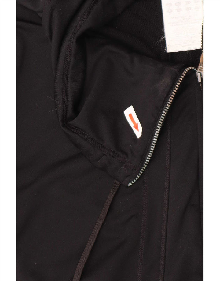 Adidas Femmes Clima 365 Survêtement Top Veste UK 14 Moyen Noir Polyester