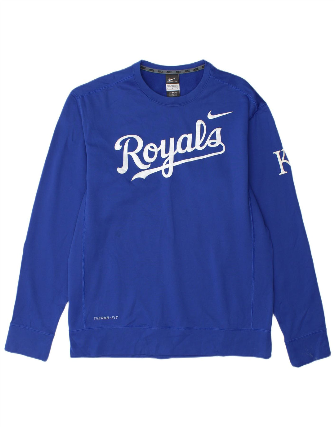 Nike Homme Therma-Fit Graphic Sweatshirt Pull Bleu Moyen Polyester