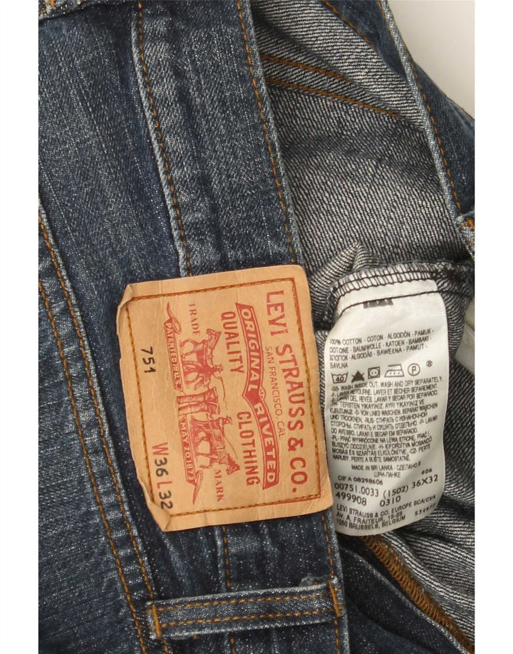 Levi's Jean Droit 751 Homme Bleu W36 L32 Coton