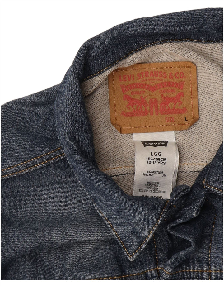 Levi's Veste en Jean Garçon 12-13 Ans Grand Bleu Coton