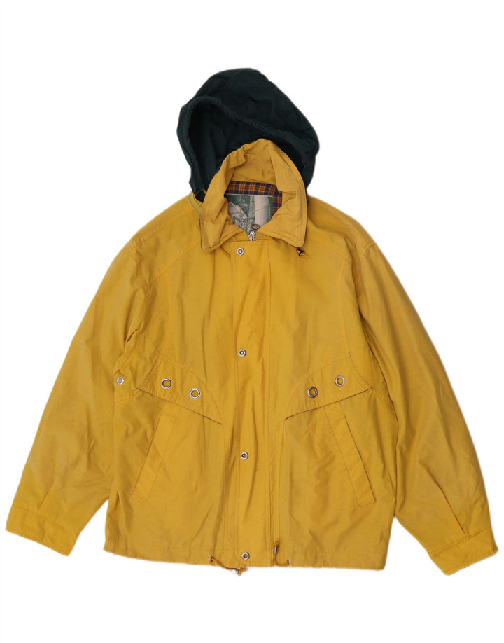 Polbot Veste de pluie à capuche pour homme UK 38 Jaune moyen Polyester