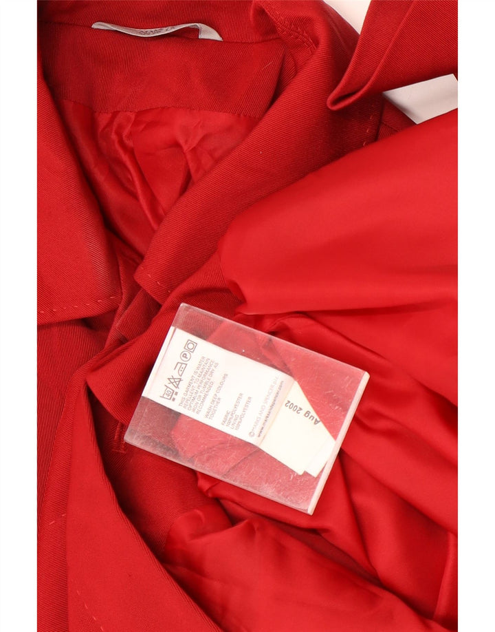 Marks & Spencer Manteau Femme UK 8 Petit Rouge Polyester