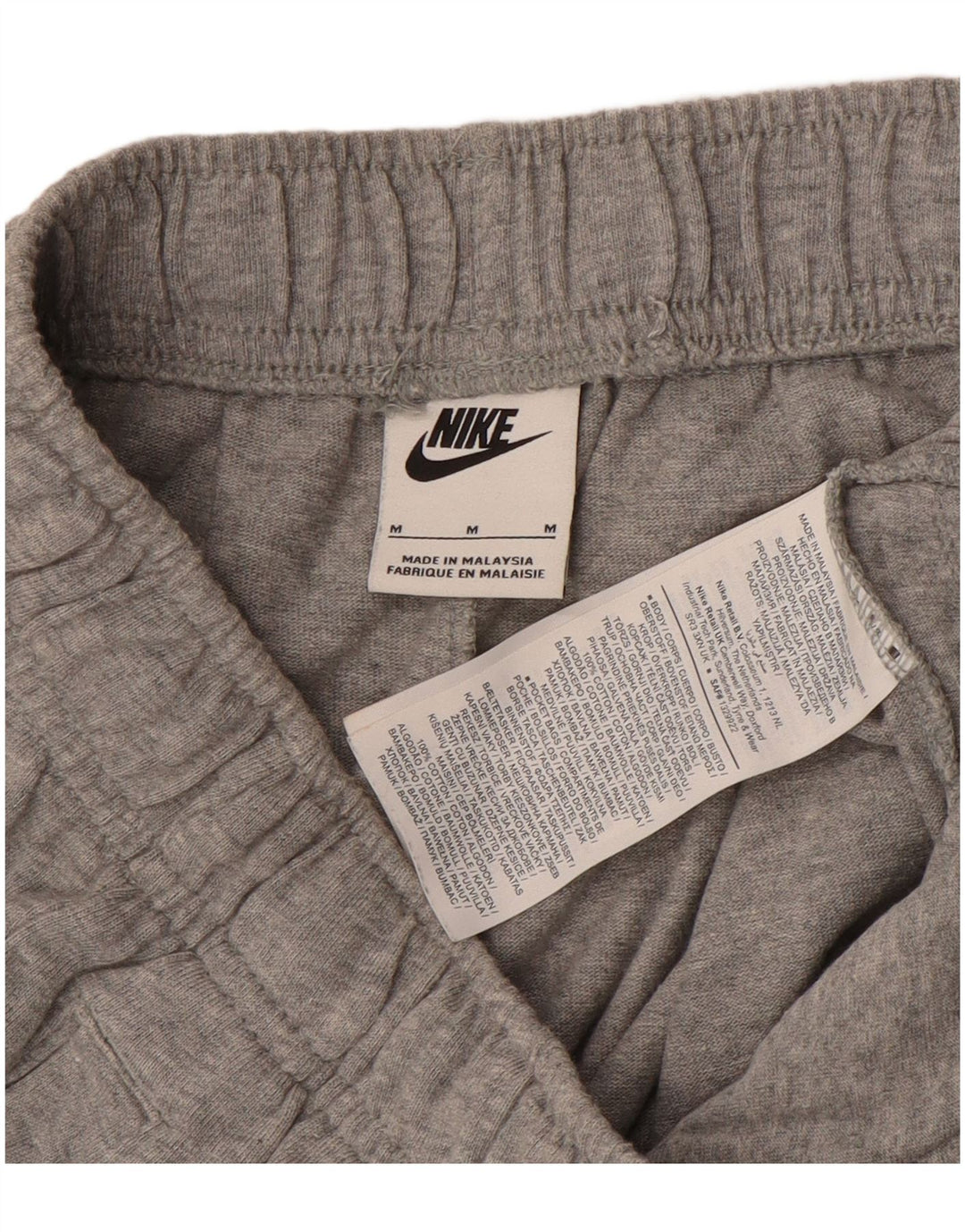 Short de sport Nike en coton moucheté gris moyen