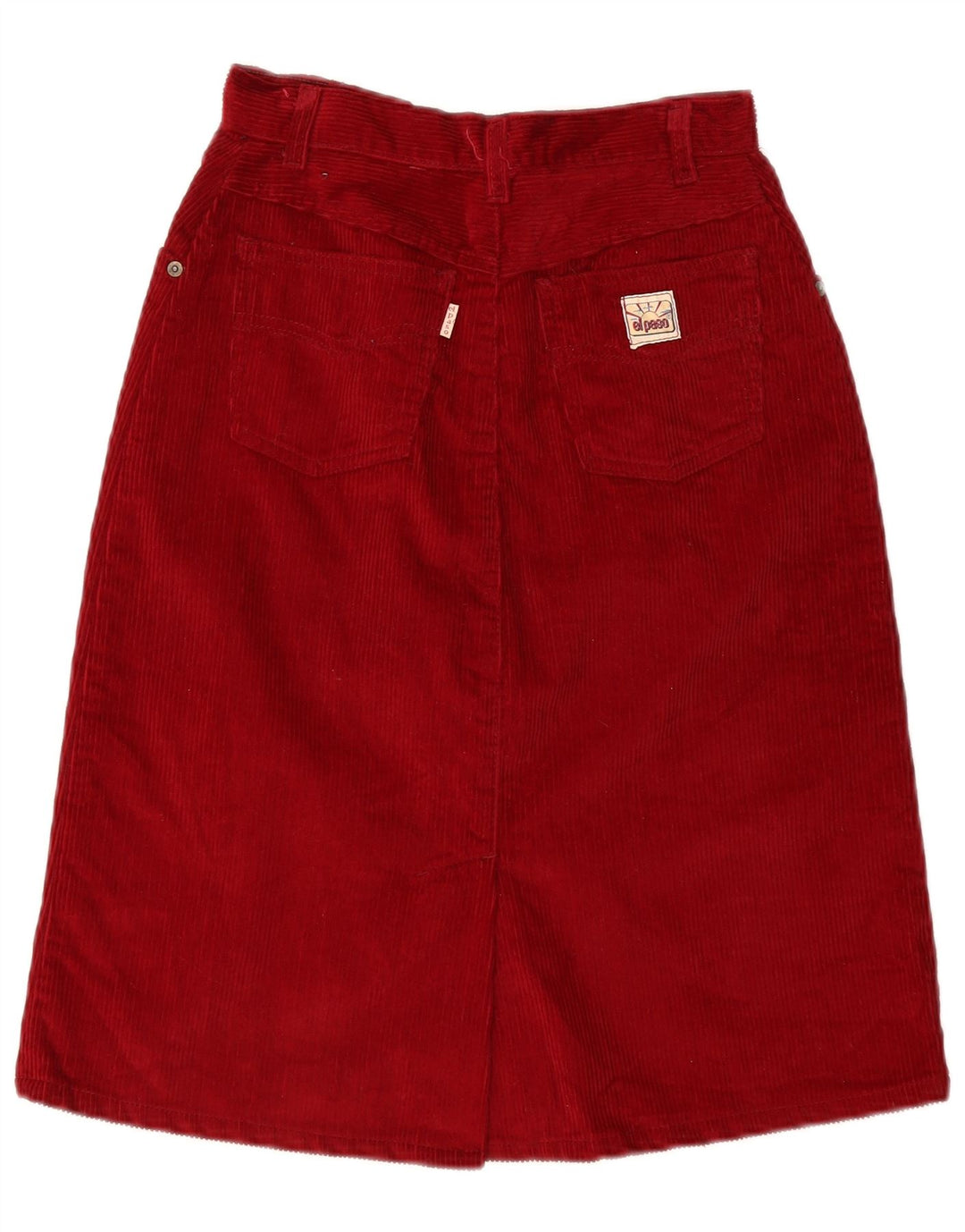 El Paso Jupe en velours côtelé pour femme IT 44 Medium W26 Coton rouge