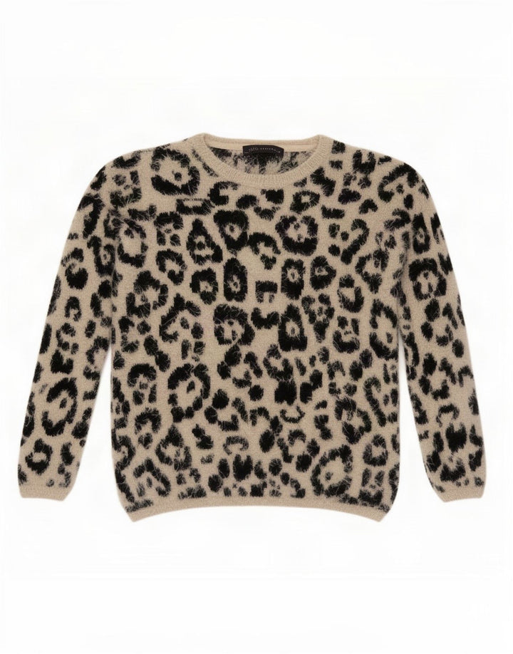 Marks & Spencer Pull à col rond pour femme UK 8 Small Beige