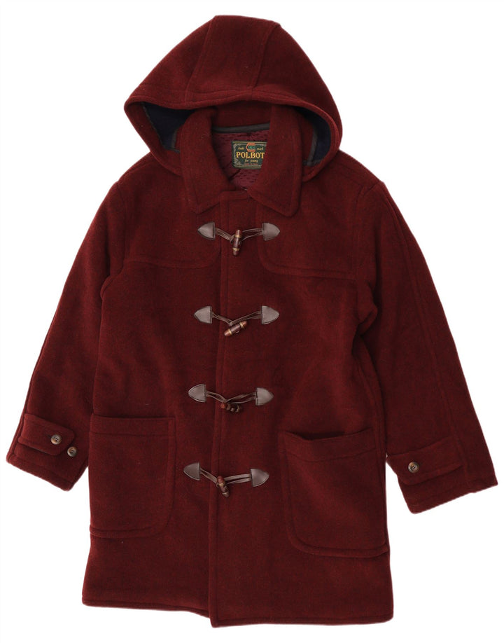 Polbot Duffle Coat à capuche pour homme UK 38 laine marron moyen