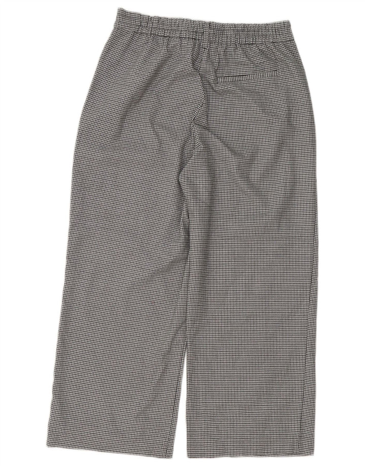 Pantalon court Trafaluc Zara Femme Medium W28 L25 Pied-de-poule noir