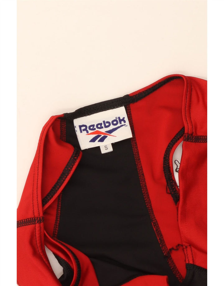 Reebok Maillots de bain pour femme UK 10 Small Noir Colorblock Polyester