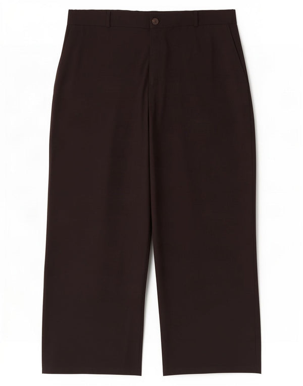 Zara Pantalon Chino Taille Haute Jambe Large Femme 2XL W34 L29 Polyester Noir