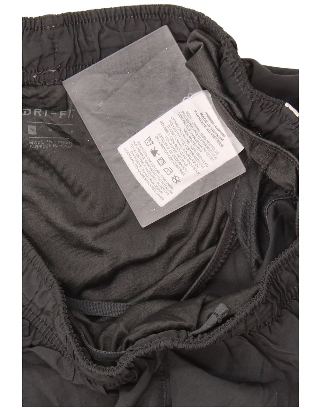 NIKE Short de sport Dri Fit pour femme UK 12 Gris moyen Polyester