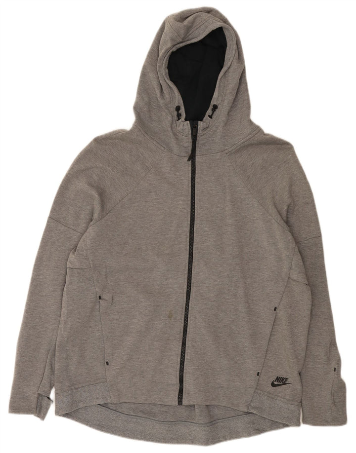 Nike Pull à capuche zippé pour homme XL en coton gris