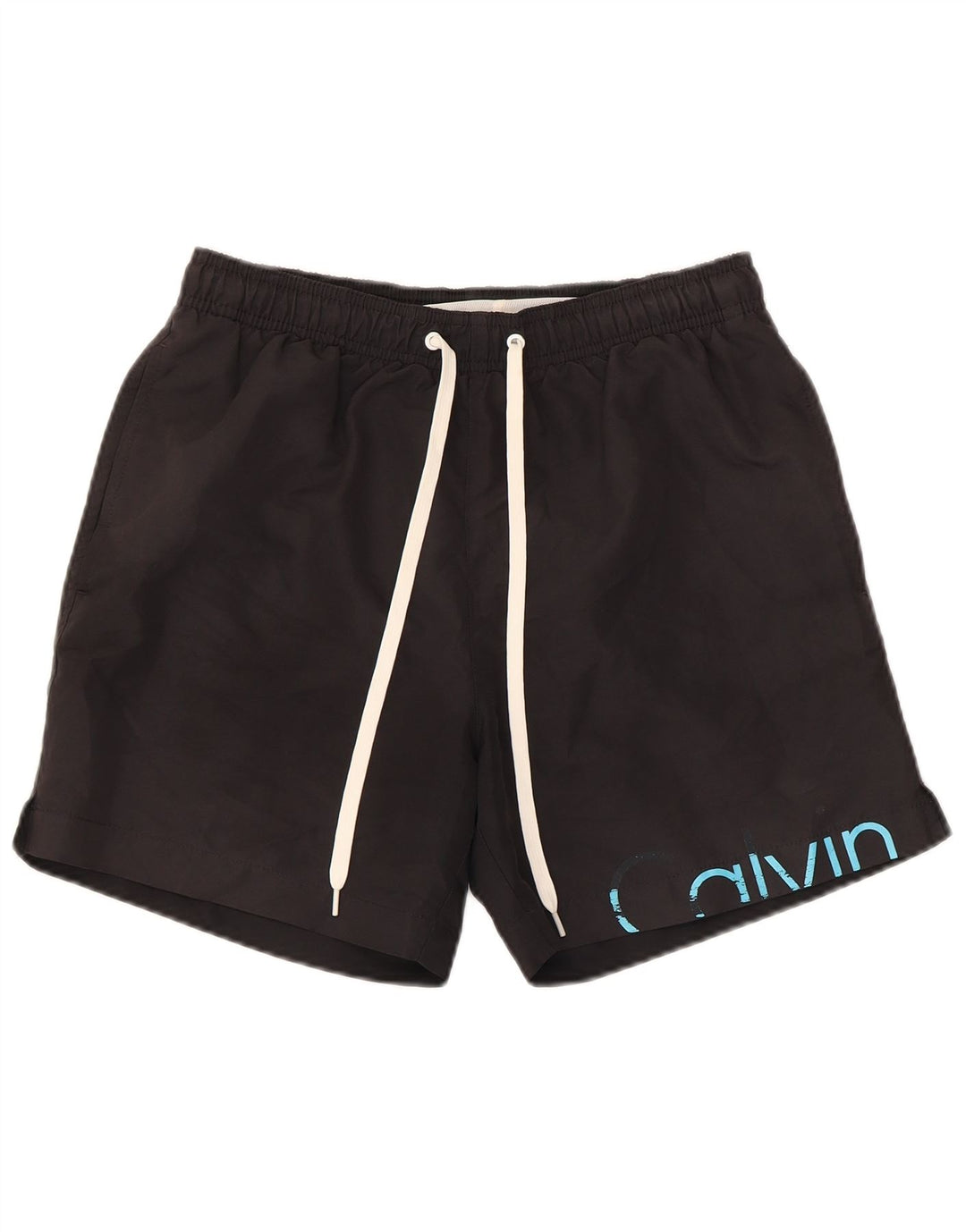 Calvin Klein Short de bain graphique pour hommes, petit, noir