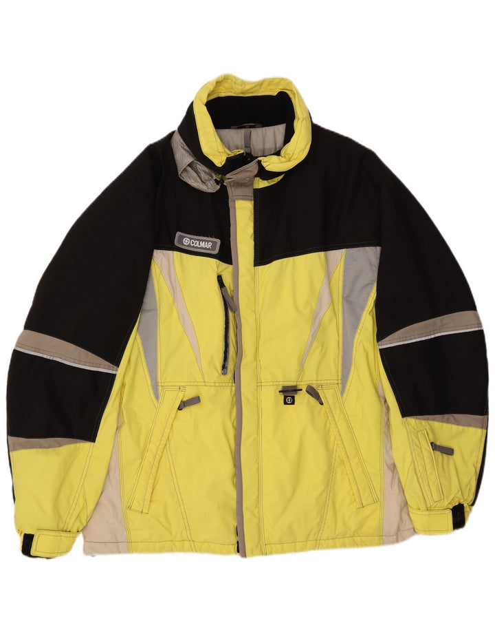COLMAR Veste de Ski Homme IT 52 Large Jaune Colourblock Polyamide