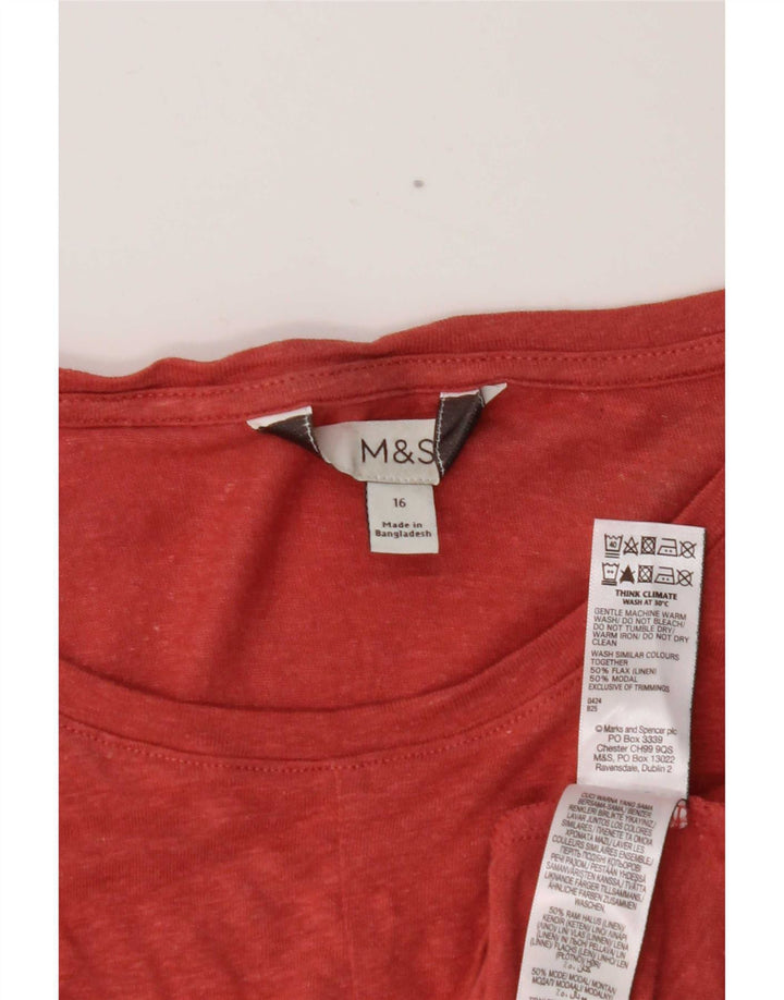 Marks & Spencer Débardeur pour femme UK 16 Large Marron Lin