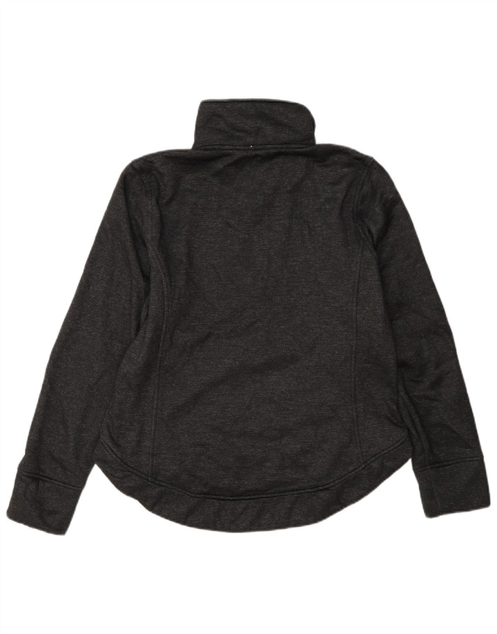 The North Face Sweat-shirt à col zippé pour femme UK 14 Gris moyen