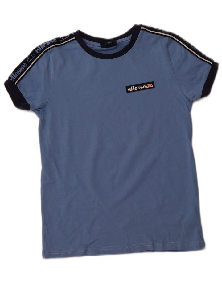 ELLESSE T-Shirt Graphique Garçon 8-9 ans Bleu Coton