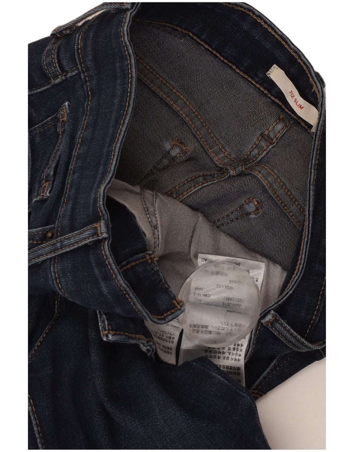 Levi's Jean Slim 712 Femme W26 L29 Bleu Coton