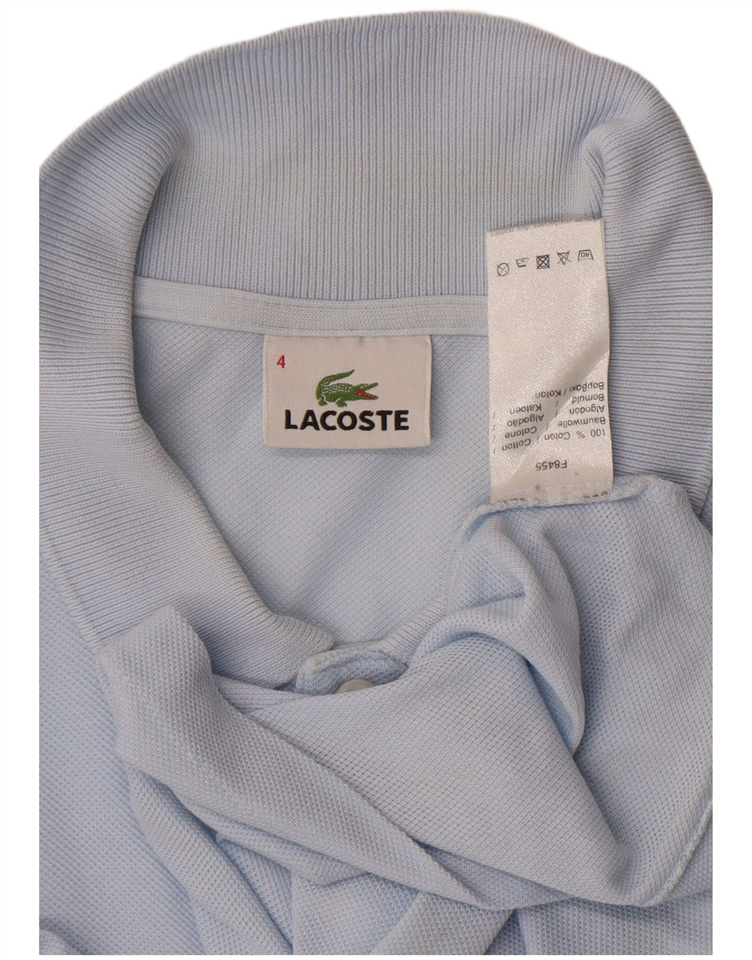 LACOSTE Polo à manches longues homme taille 4 coton bleu moyen