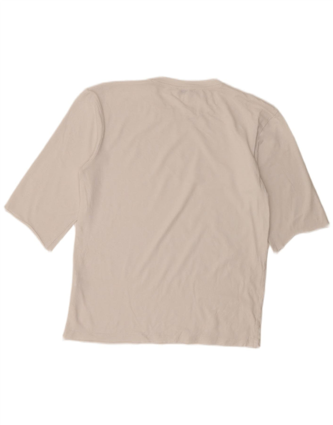 Zara T-Shirt Femme Top UK 12 Coton Blanc Moyen