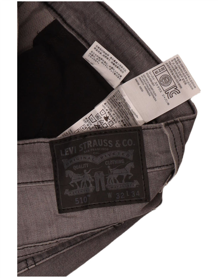 LEVI'S Jean Skinny 510 Homme W32 L34 Gris Coton
