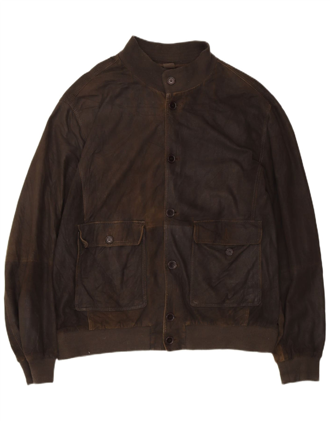 GIMO'S Veste en cuir pour homme UK 42 XL Marron