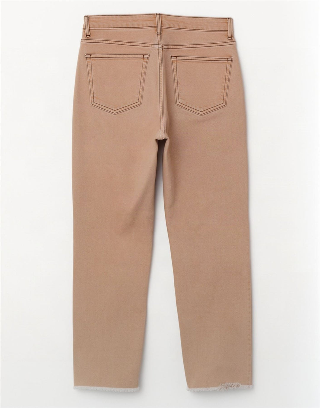 Topshop Jean court femme W26 L25 coton beige