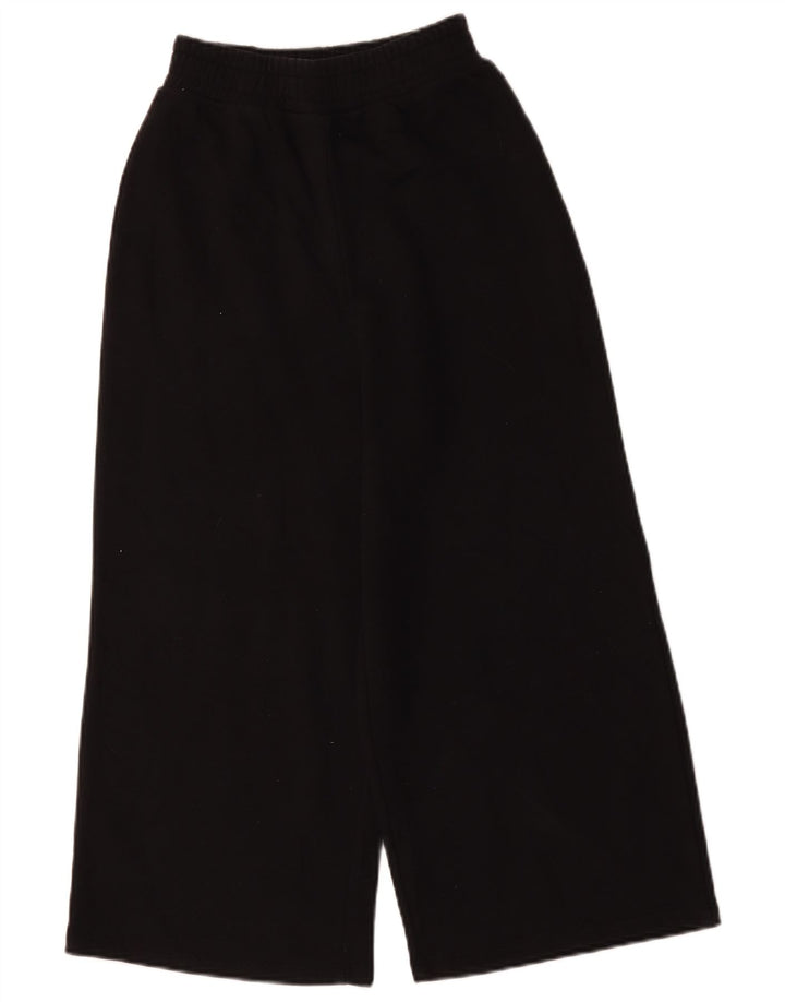 Zara Pantalon de survêtement Capri pour femme UK 8 Small Noir