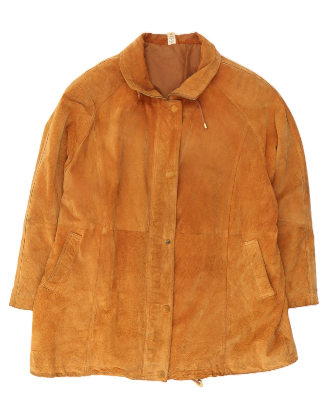VINTAGE Womens Oversized Suede Overcoat IT 50 XL Brown Leather Vintage Vintage and Second-Hand Vintage from Messina Hembry 