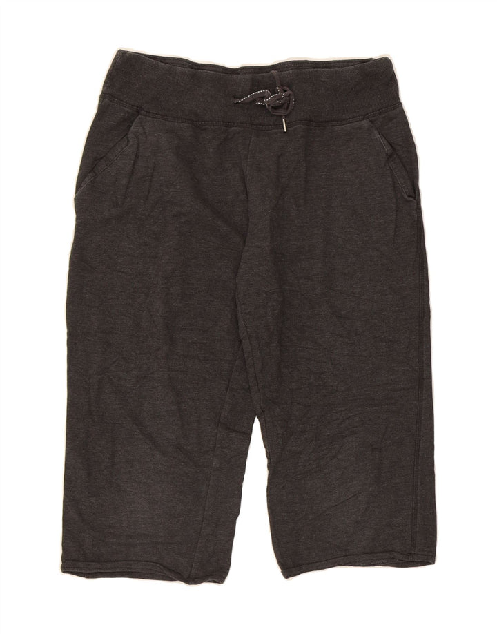 EDDIE BAUER Womens Capri Tracksuit Trousers UK 12 Medium  Grey Cotton Vintage Eddie Bauer and Second-Hand Eddie Bauer from Messina Hembry 