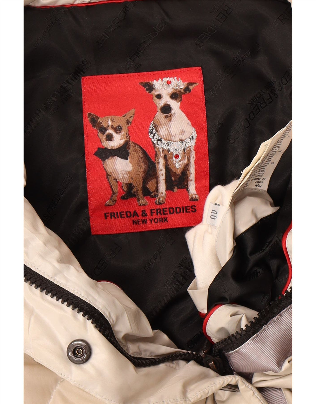 FRIEDA & FREDDIES Gilet rembourré femme EU 40 Beige moyen Polyester