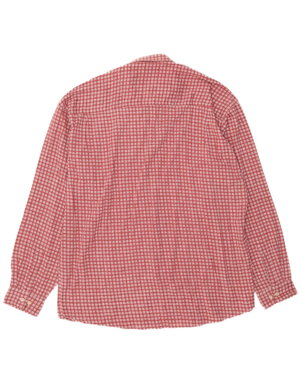 Lerros Chemise en flanelle pour homme 2XL Rouge à carreaux en coton