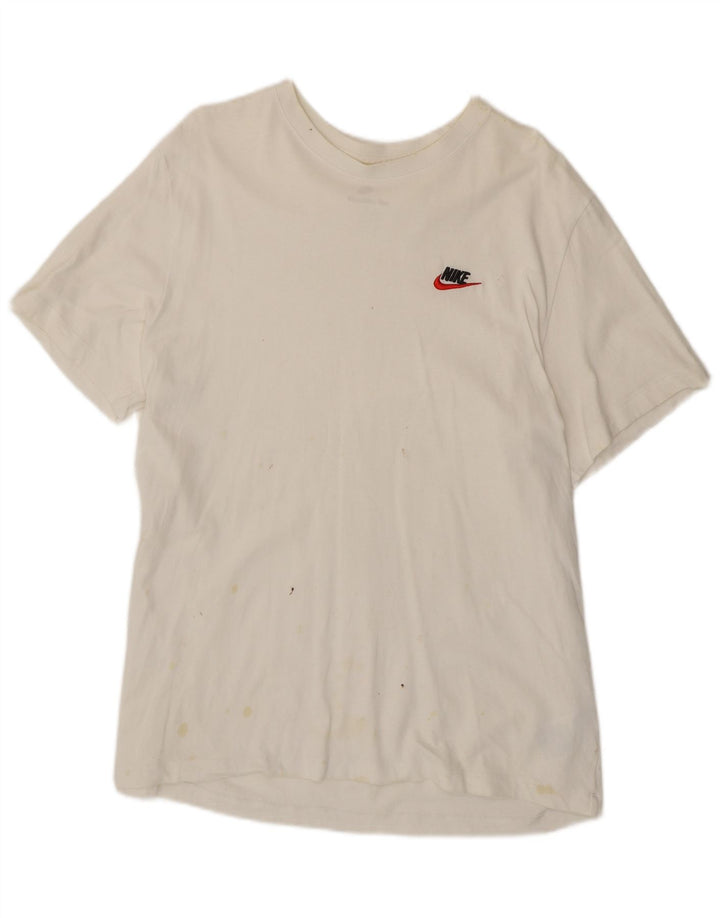 Nike T-Shirt Homme Haut XL Coton Blanc