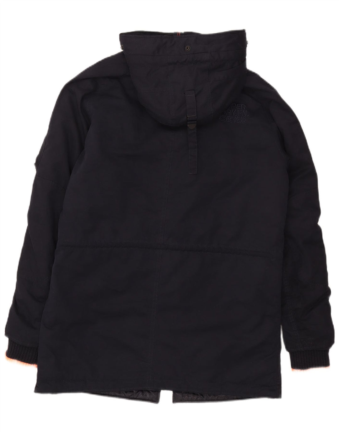 Superdry Parka à capuche pour homme UK 38 Bleu marine moyen Polyester
