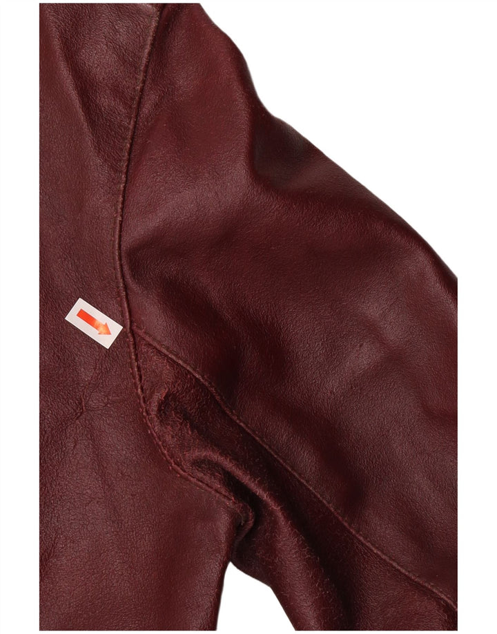 Veste en cuir femme UK 10 Petit cuir marron