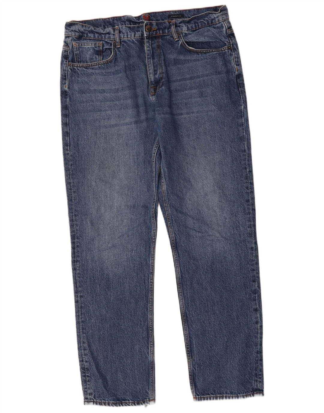 Crew Clothing Jean droit homme W36 L32 bleu