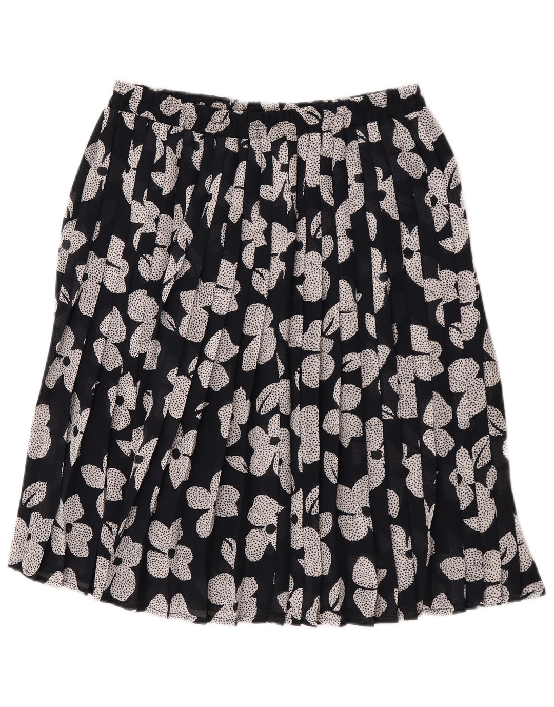 jupe plissée femme vintage W30 Medium Black Floral