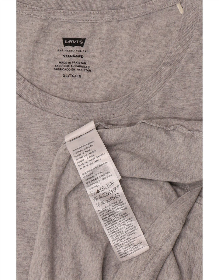Levi's T-Shirt Coupe Standard Homme XL Gris Coton