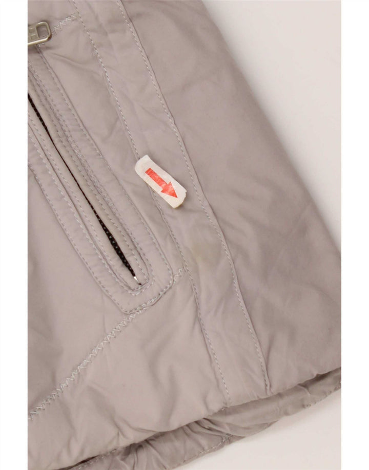 Napapijri Veste matelassée à capuche pour femme UK 10 Small Gris Polyester