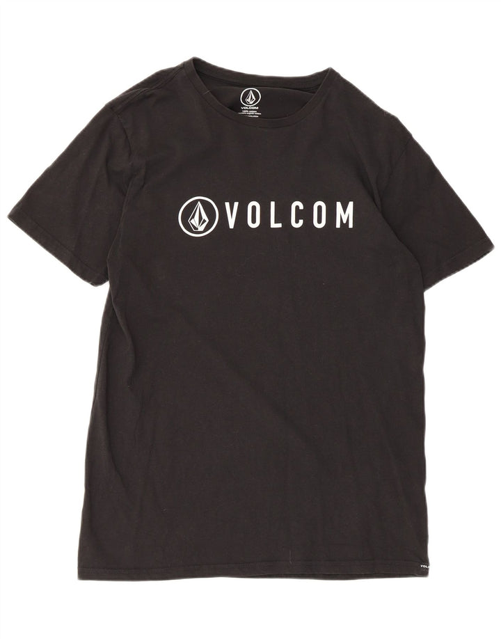 Volcom T-shirt graphique coupe moderne pour homme en coton noir moyen