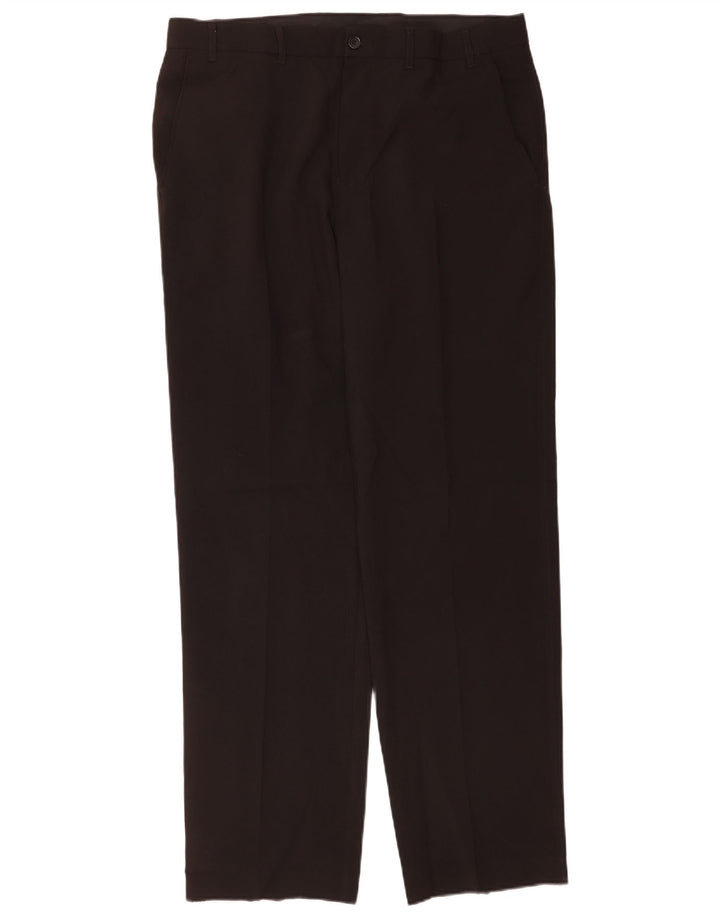 Marks & Spencer Pantalon chino droit sur mesure pour homme W36 L33 Noir