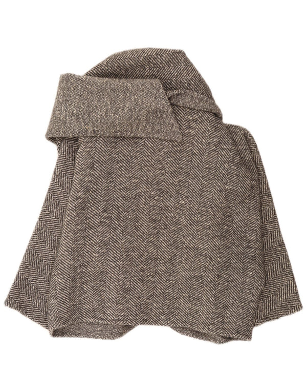 Veste Boléro surdimensionnée femme vintage UK 16 Grand chevron gris