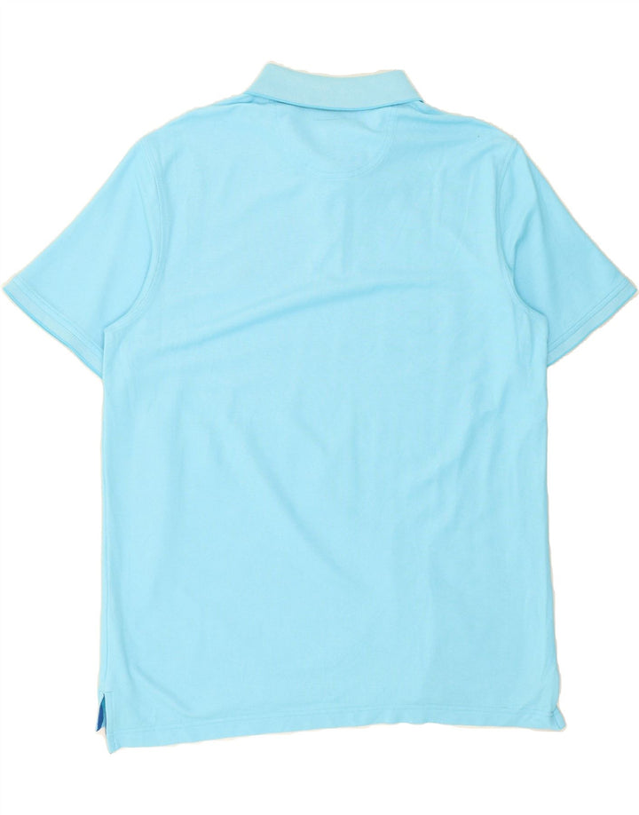 IZOD Mens Stretch Polo Shirt Large Blue Cotton Vintage Izod and Second-Hand Izod from Messina Hembry 