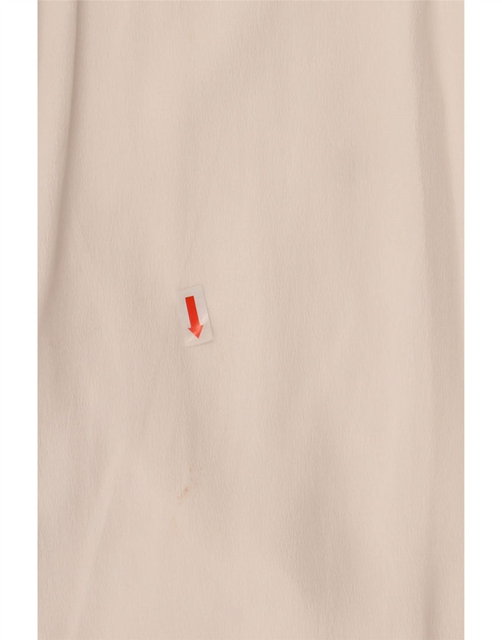 CARACTERE Chemisier chemise à nouer sur le devant pour femme UK 10 Petit acétate blanc