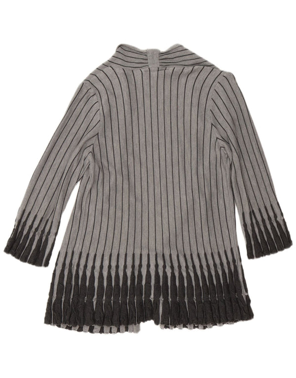 Marks & Spencer Pull cardigan à manches 3/4 pour femme Gris moyen UK 12